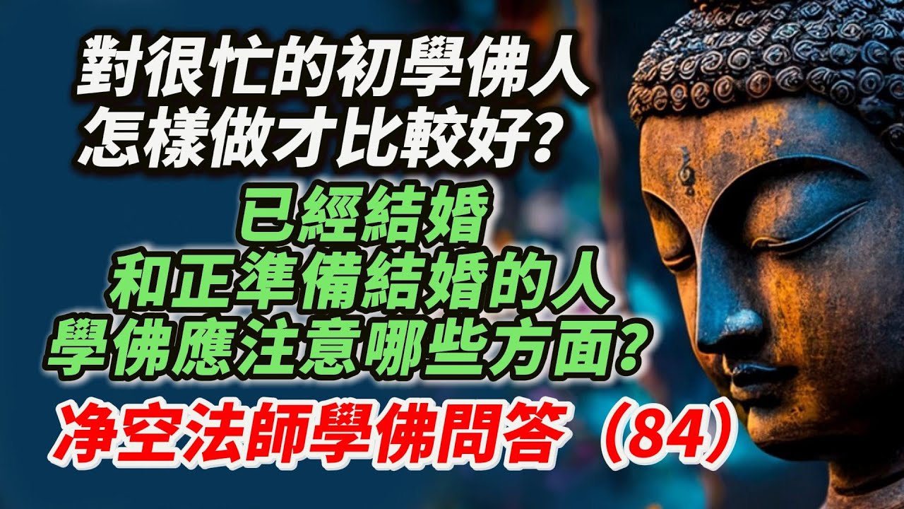 怎樣不讓邪知邪見的人影響自己的道心?學佛的三個中心問題?怎樣幫助學法輪功的人回頭學佛?净空法師學佛問答(84)